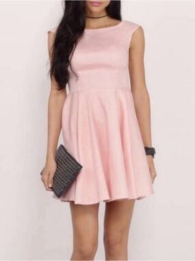 Tobi Girls' Blush Pink Fit-and-Flare Dress l